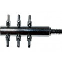 LUFTFORDELER 6 I METAL MED TILSLUTNING 8MM INPUT OG OUTPUT 6 X 4 MM