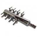 LUFTFORDELER 8 I METAL MED TILSLUTNING 8MM INPUT OG OUTPUT 8 X 4 MM