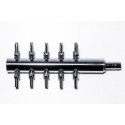 LUFTFORDELER 10 I METAL MED TILSLUTNING 8MM INPUT OG OUTPUT 10 X 4 MM