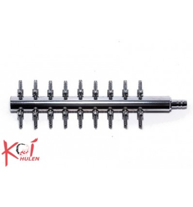 LUFTFORDELER 18 I METAL MED TILSLUTNING 8MM INPUT OG OUTPUT 18 X 4 MM