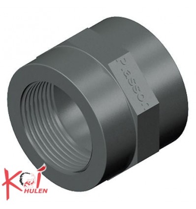 3/8" PVC GEVIND MUFFE