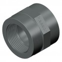 3/8" PVC GEVIND MUFFE