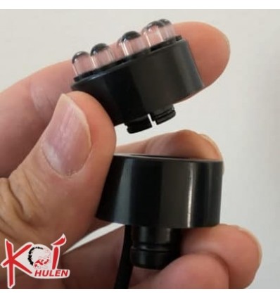 LED 9 dioder Vandstensring hvid