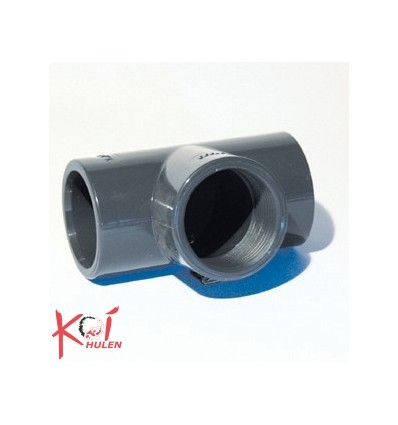 PVC T-stykke  indv. gevind