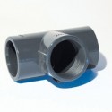 PVC T-stykke  indv. gevind