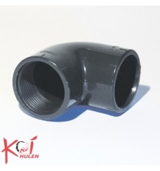 PVC vinkel 90gr. m/indv. gevind