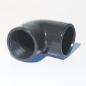 PVC vinkel 90gr. m/indv. gevind